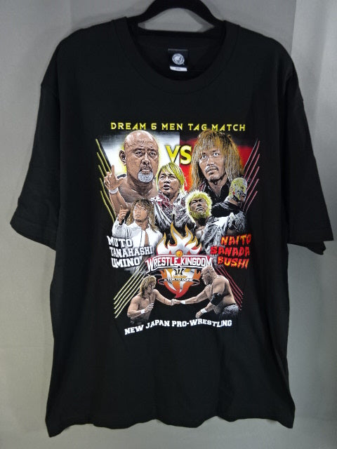 【本人着用品】武藤敬司　サイン入り　Tシャツ　全日本プロレス 初代タイガーマスク＞＜武藤敬司＞プロレスコラボTシャツ｜T