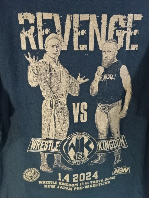 WRESTLE KINGDOM 18 Kazuchika Okada vs Brian Danielson Commemorative T-Shirt