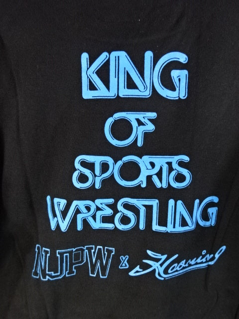 New Japan Pro Wrestling ×HAOMING Lion Mark T-shirt (1) (black)