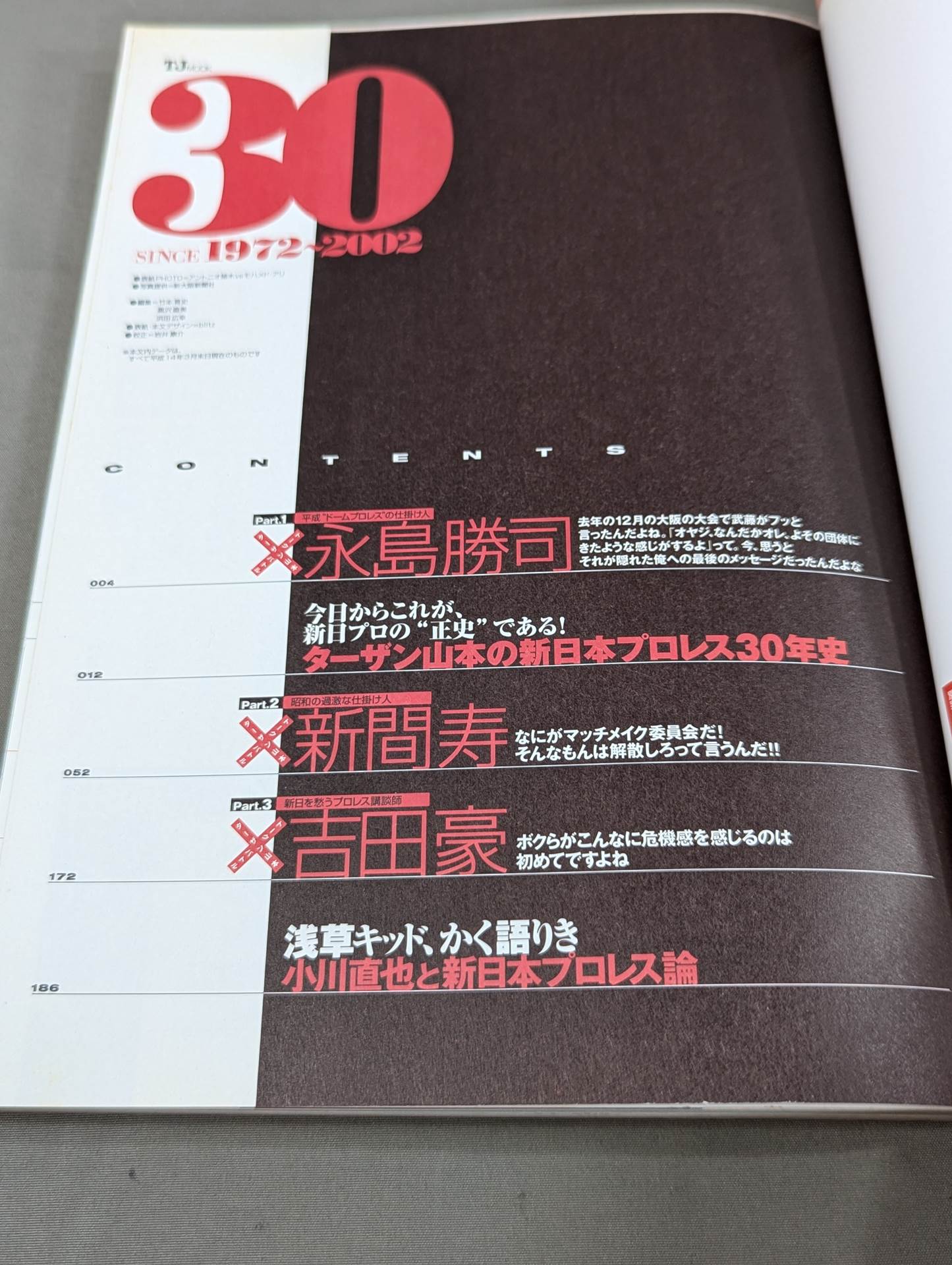 ターザン山本責任編集 新日本プロレス30周年 非公式ガイド SINCE1972~2002