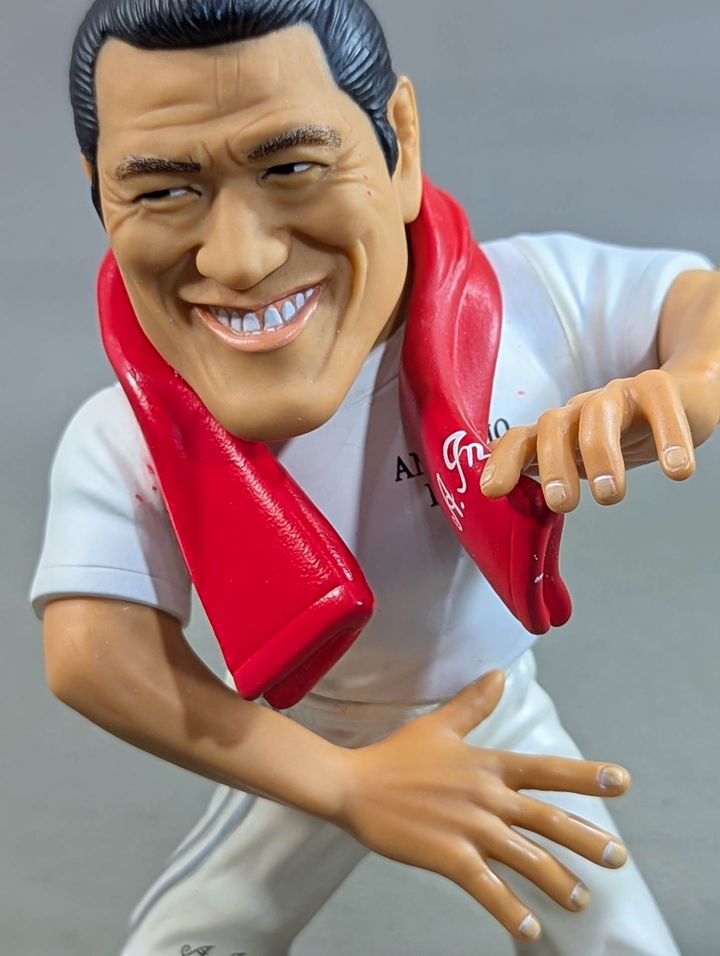Antonio Inoki (red towel, white T-shirt)