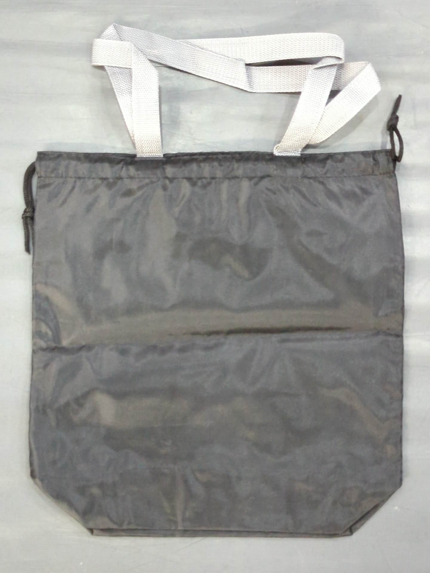 Lion Mark Drawstring Nylon Tote Bag