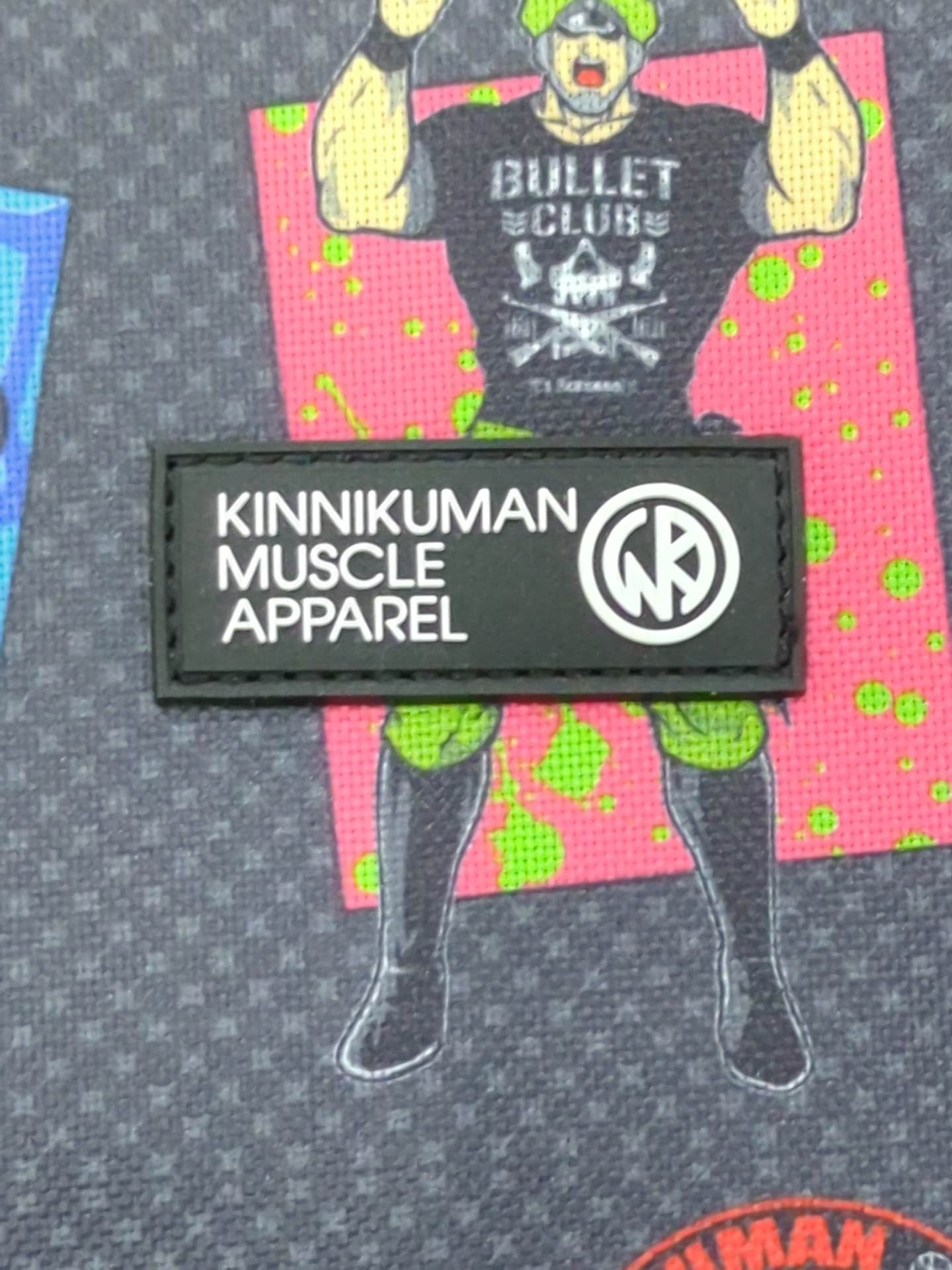 Kinnikuman collaboration all-over pattern day bag