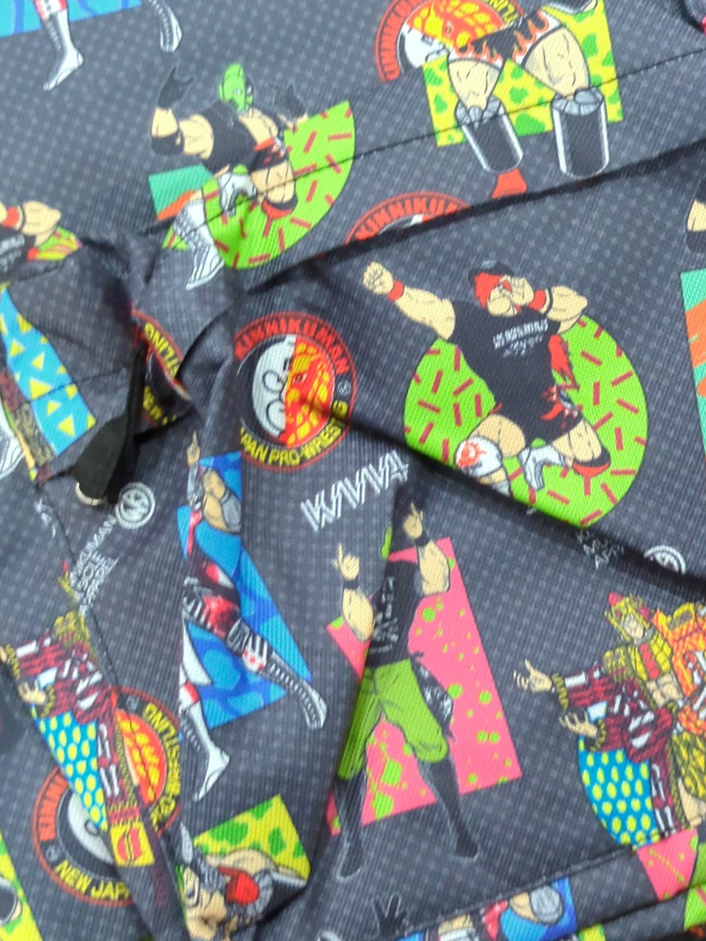 Kinnikuman collaboration all-over pattern day bag