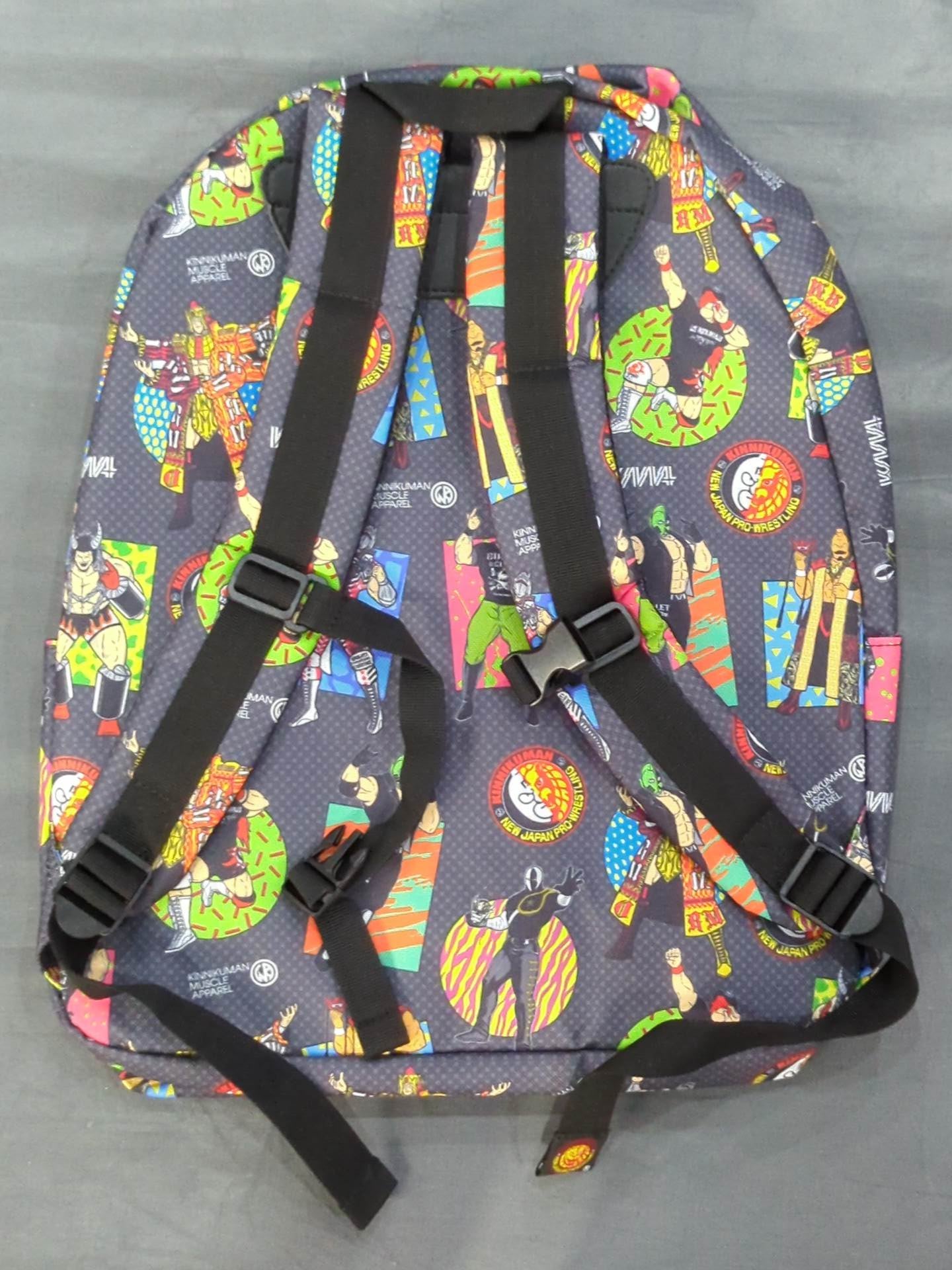 Kinnikuman collaboration all-over pattern day bag