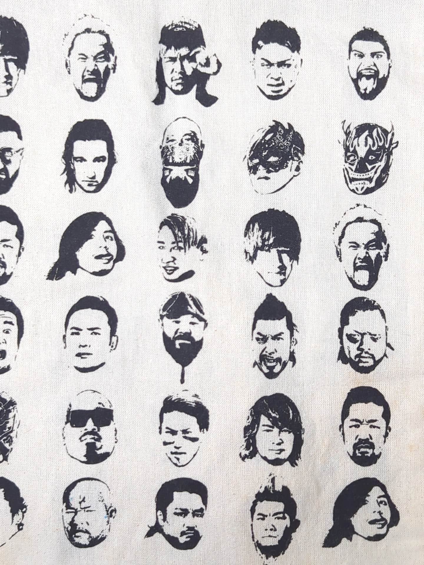 ★ASOKO de New Japan Pro Wrestling Buggy ★ Face Pattern Mini Tote Bag