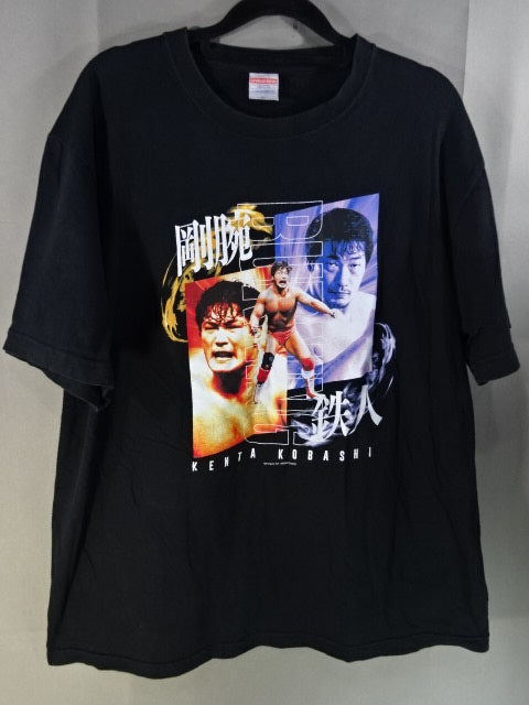 Kenta Kobashi  Picture T-Shirt (2) (Black)
