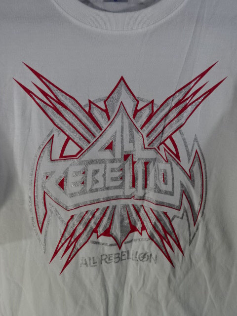 ALL REBELLION Logo T-Shirt (2) (White)