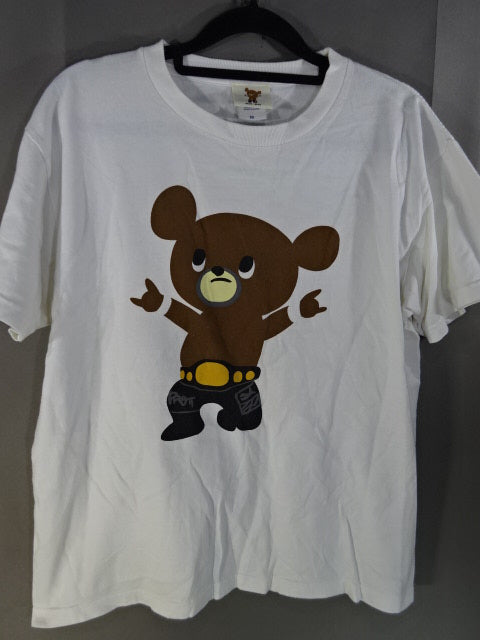 Muto Keiji  Muto Bear T-Shirt (1) (All Japan Pro Wrestling  / White)