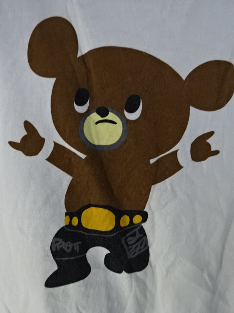 Muto Keiji Muto Bear T-Shirt (1) (All Japan Pro Wrestling / White)