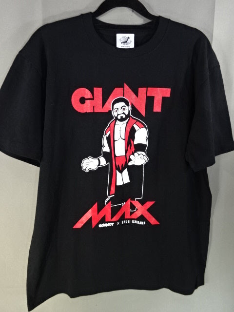 【hand signed autograph】 Shuji Ishikawa×CONTACT T-Shirt (1) (Black)