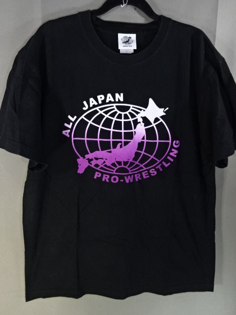 All Japan Pro Wrestling Logo T-Shirt (2) (Black)