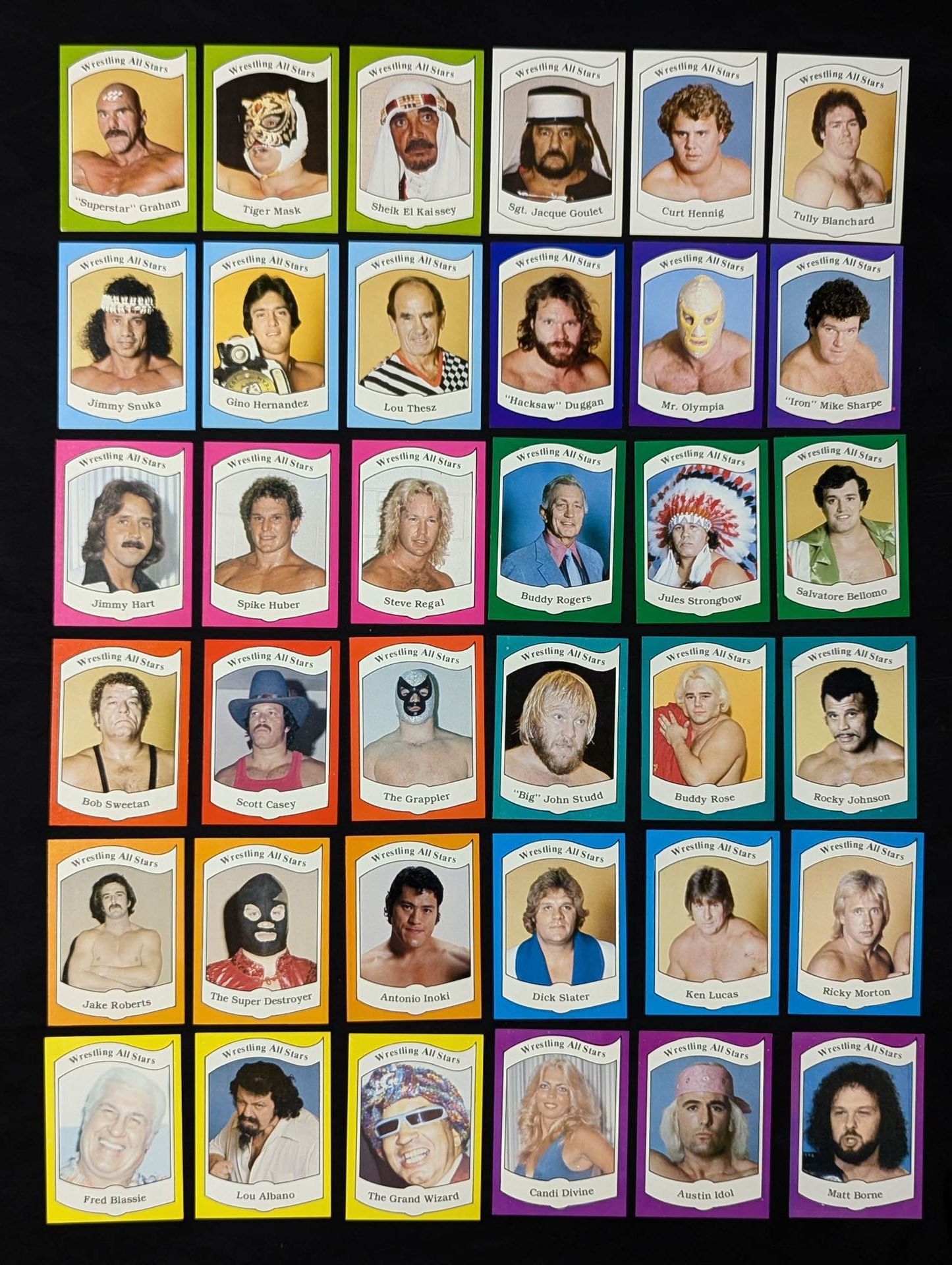 1983 Wrestling All Stars, Series A complete set of 36 cards (unopened)