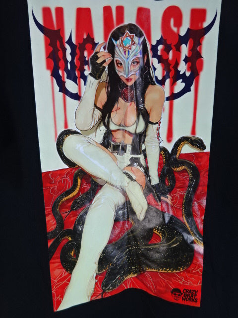 Seven Stars Illustration T-Shirt (2) (Black)