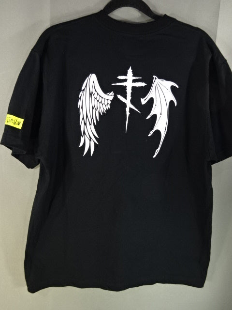 Seven Stars Illustration T-Shirt (2) (Black)