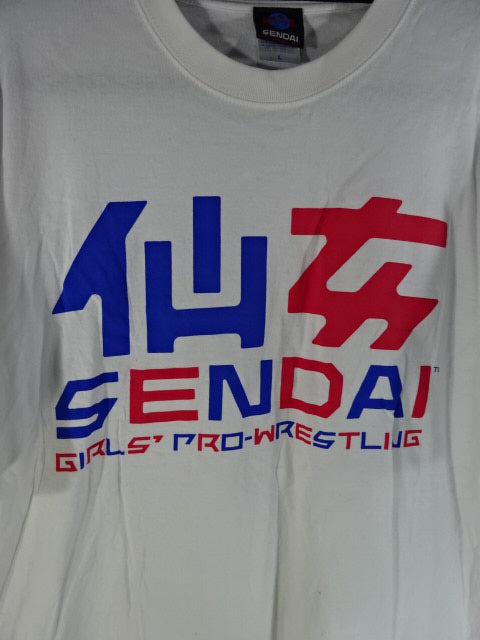 Sendai Girls Pro-wrestling T-Shirt (1) (White)