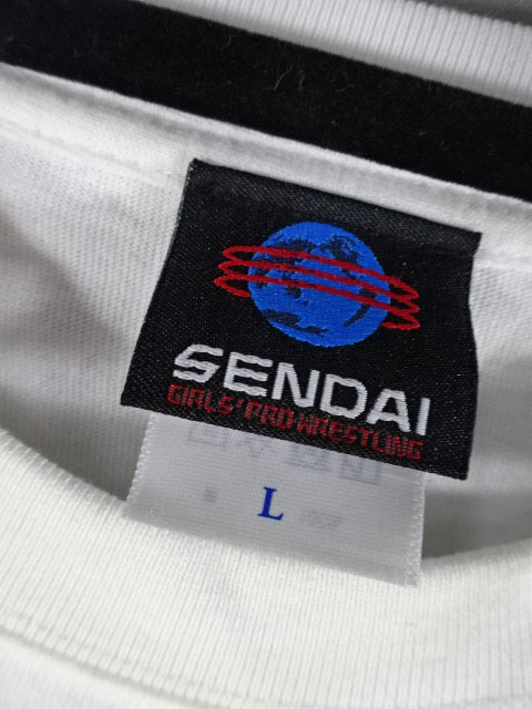 Sendai Girls Pro-wrestling T-Shirt (1) (White)