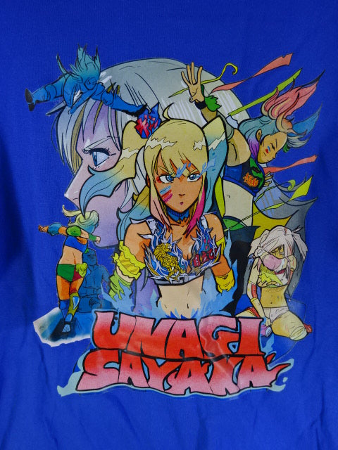 UNAGI SAYAKA Blue Determination T-Shirt (1) (Blue)