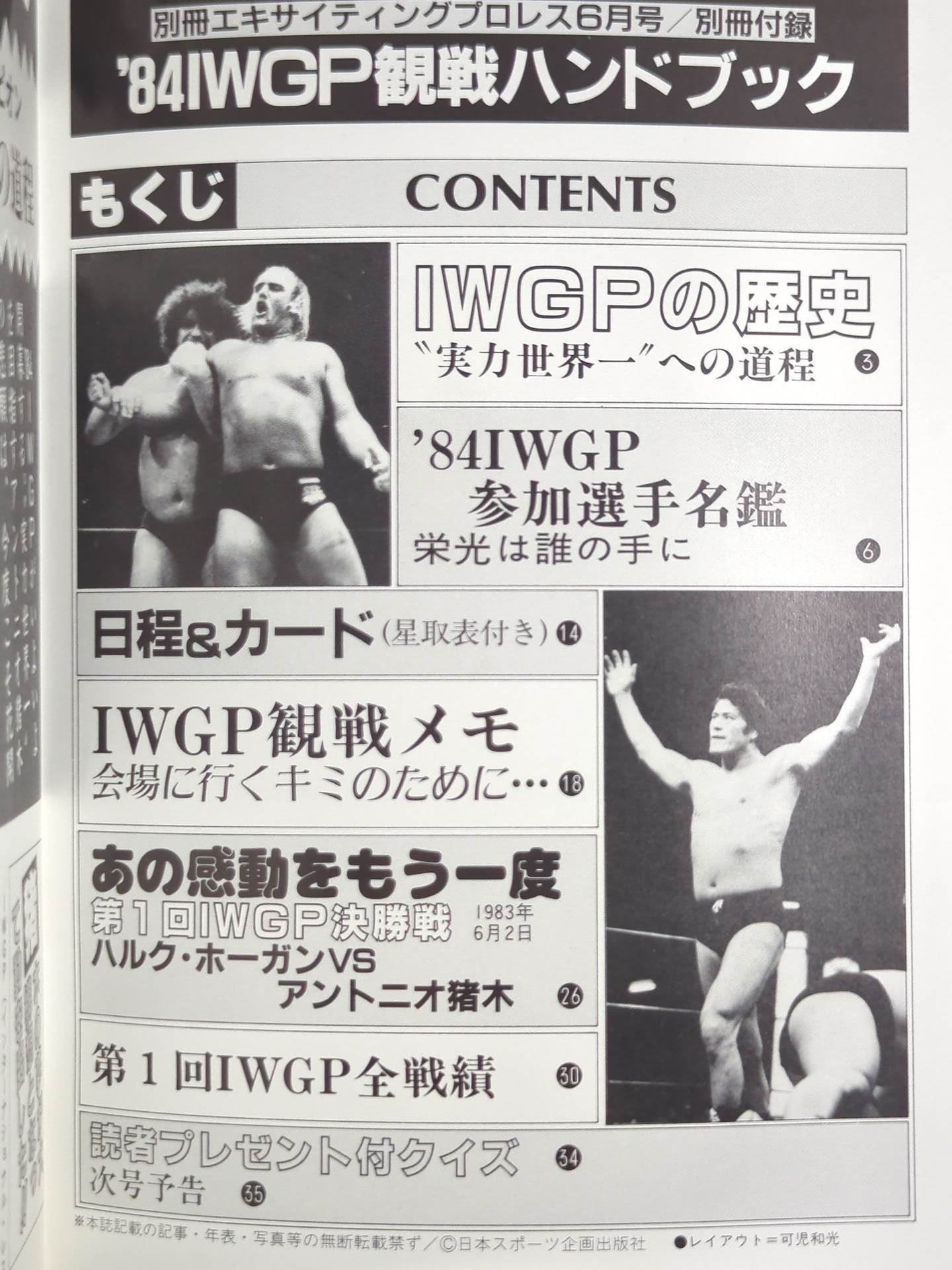 ’84 IWGP 観戦ハンドブック