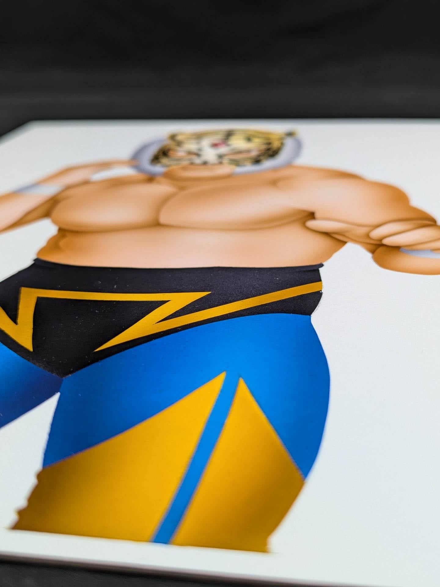★ Nagatoshi Sakai 's original painting work ★ "Four-dimensional killing method" The first tiger mask (reverse goat)
