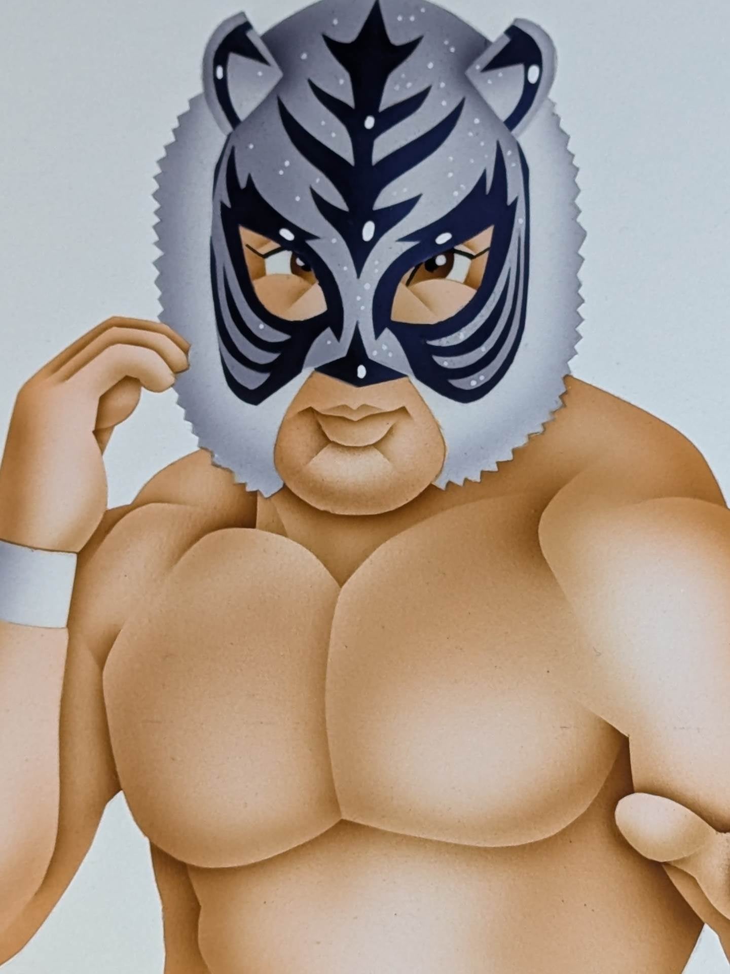 ★ Nagatoshi Sakai Original drawing work ★ "Legendary Tiger Warrior" Super Tiger