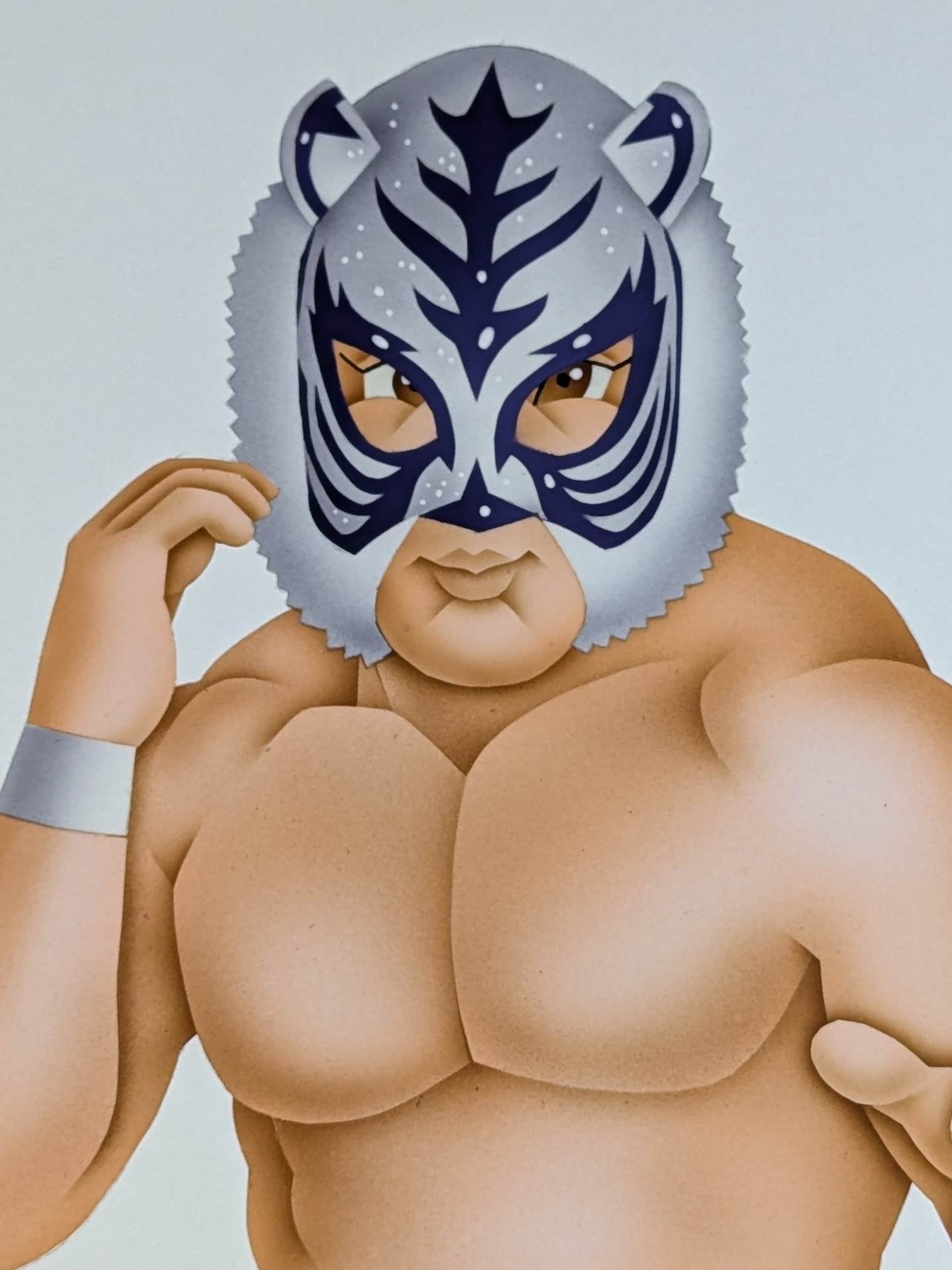 ★ Nagatoshi Sakai Original drawing work ★ "Legendary Tiger Warrior" Super Tiger