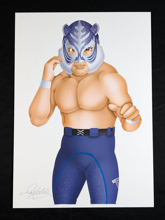 ★ Nagatoshi Sakai Original drawing work ★ "Legendary Tiger Warrior" Super Tiger