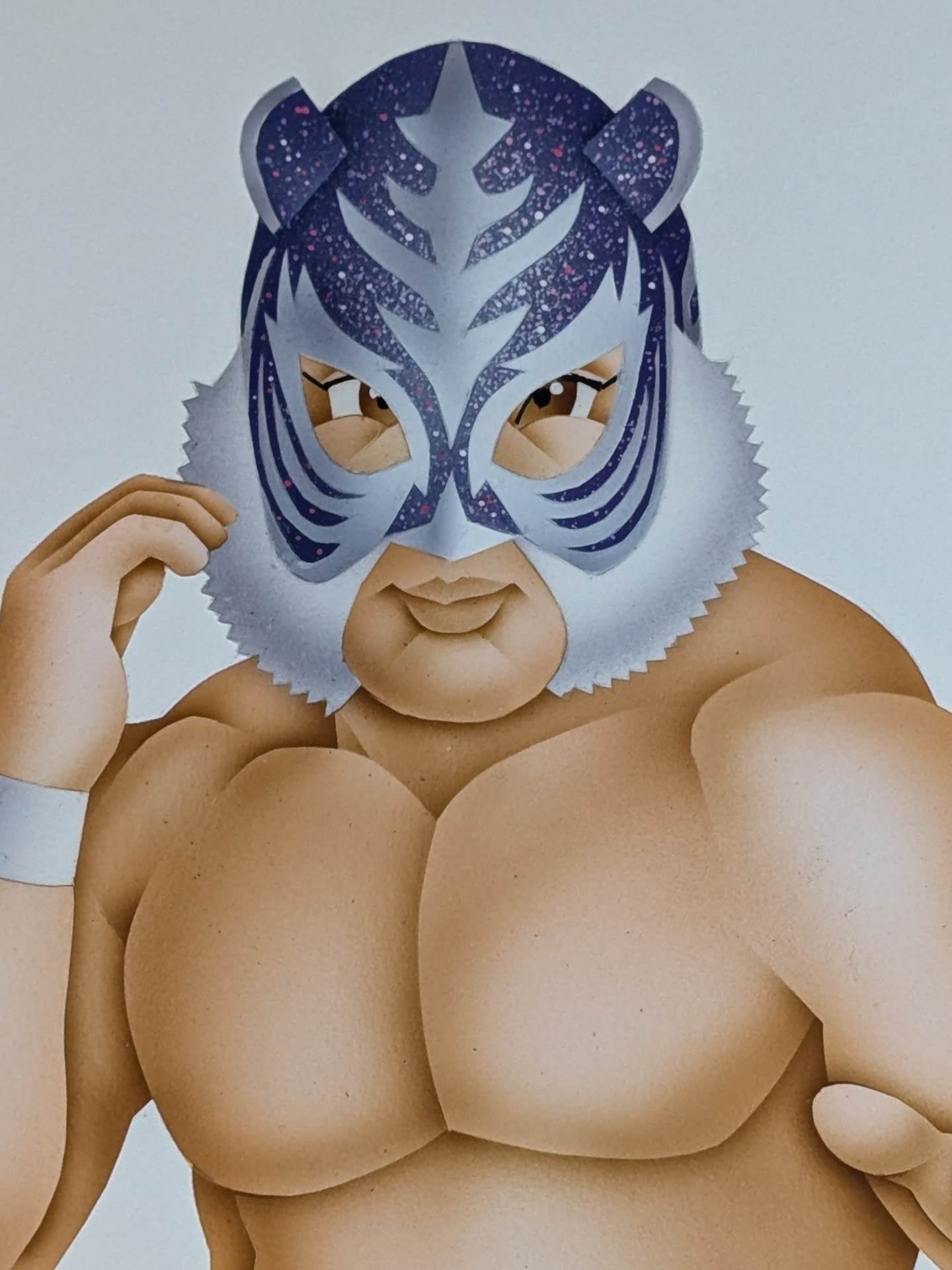 ★ Nagatoshi Sakai Original drawing work ★ "Legendary Tiger Warrior" Super Tiger