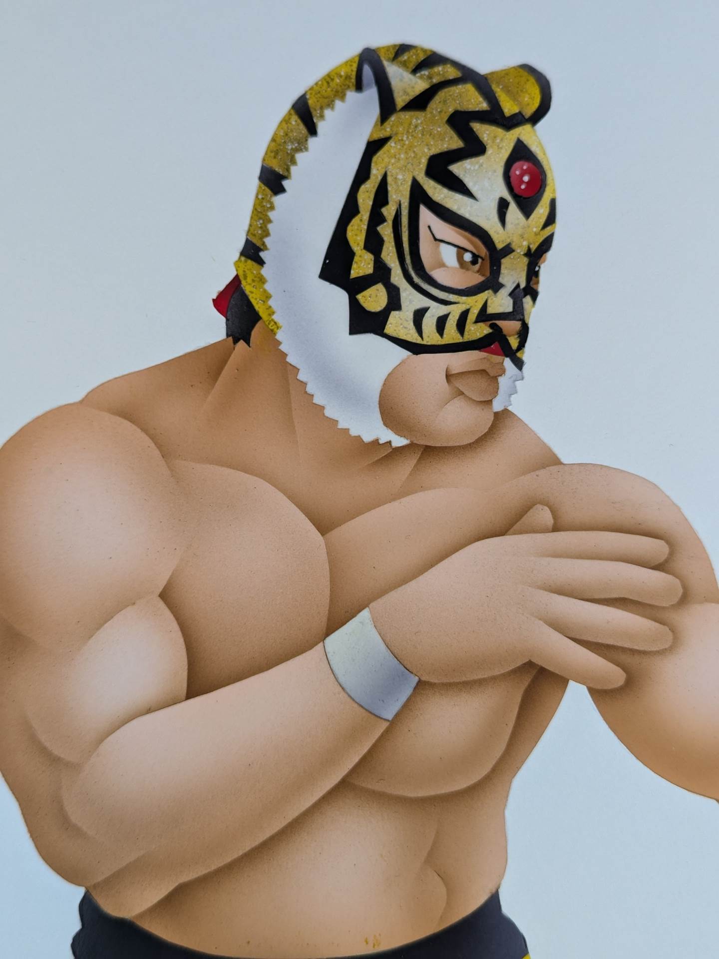 ★ Nagatoshi Sakai original painting work ★ first tiger mask & Jushin Thunder Liger