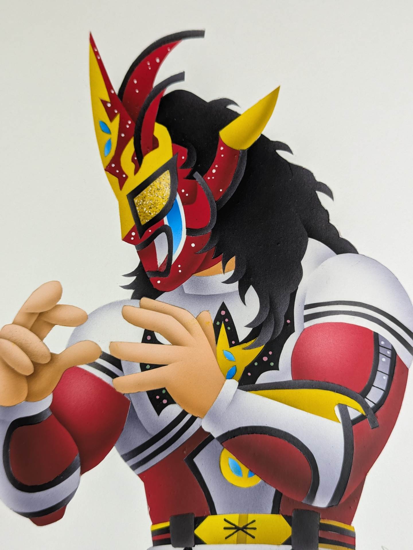 ★ Nagatoshi Sakai original painting work ★ first tiger mask & Jushin Thunder Liger