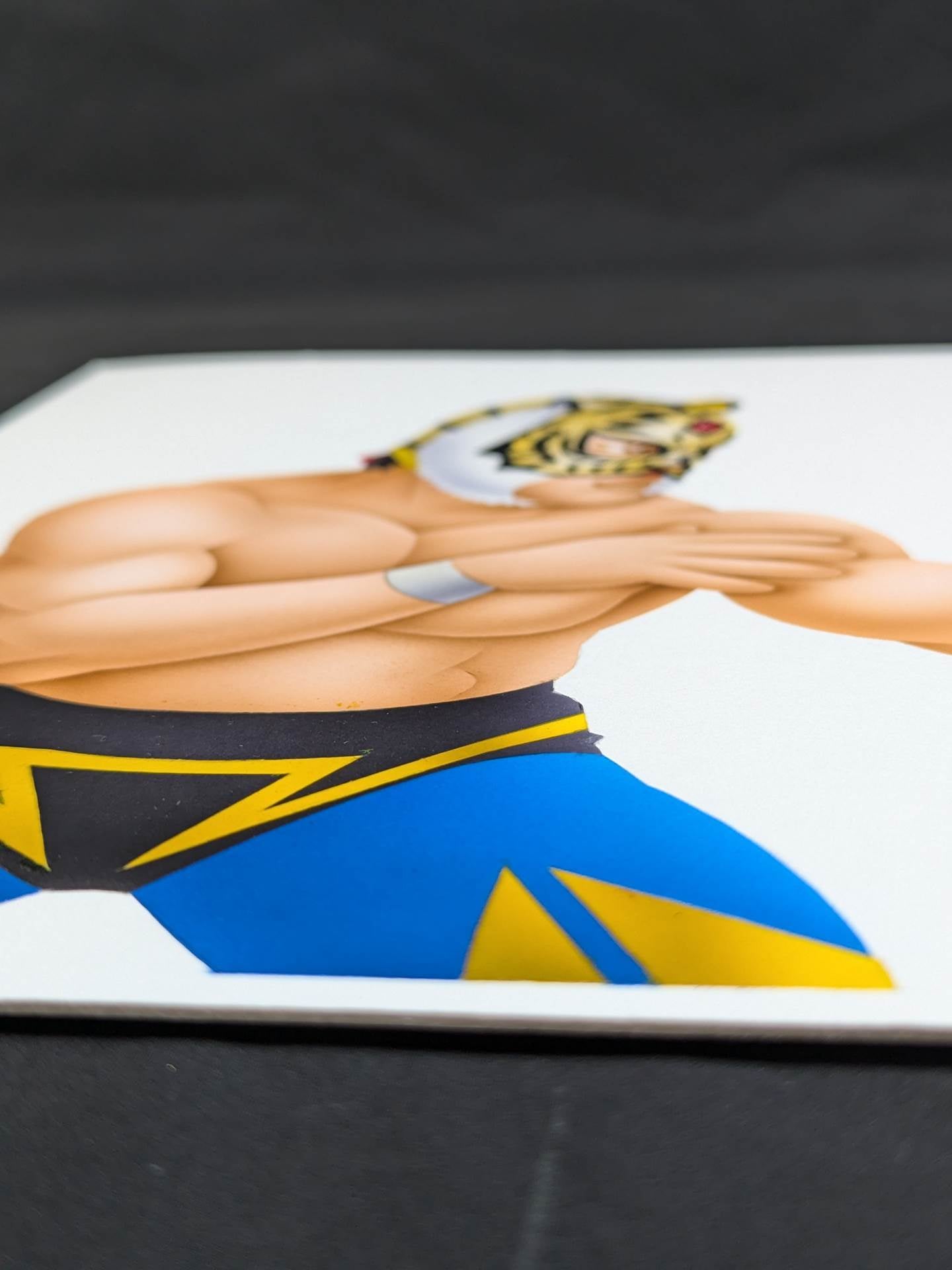 ★ Nagatoshi Sakai original painting work ★ first tiger mask & Jushin Thunder Liger
