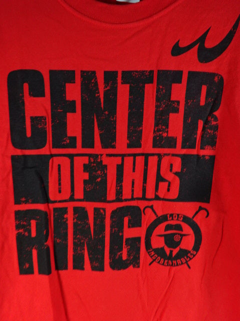 Tetsuya Naito CENTER OF THIS RING T-Shirt (1) (Red)