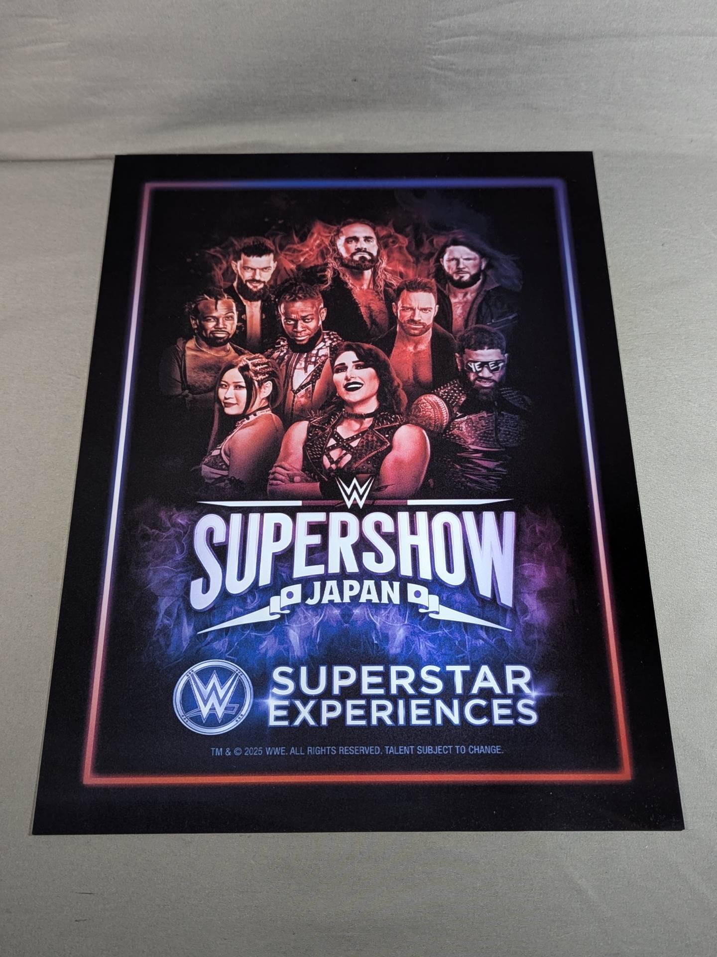 WWE SUPERSHOW JAPAN 2025 3Dポスター