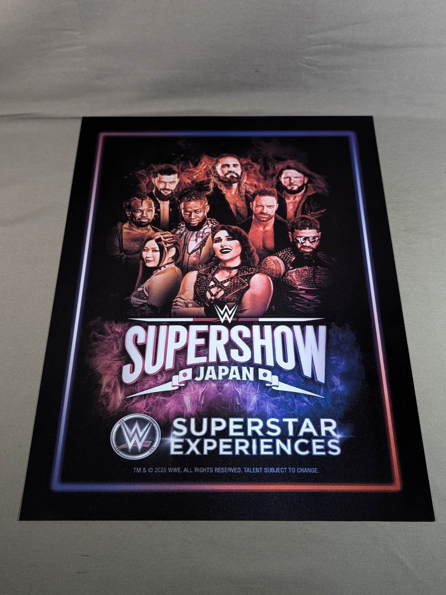 WWE SUPERSHOW JAPAN 2025 3Dポスター