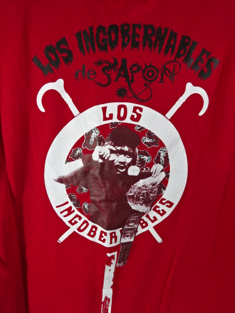Hiroshima Toyo Carp × Tetsuya Naito AKAHERU de JAPON Collaboration T-shirt (1) (Red)