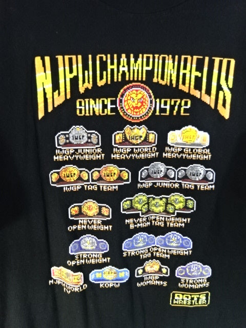 NJPW Champion Belt dotswrestler T-Shirt