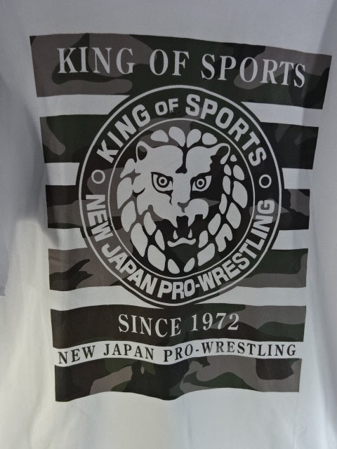 新日本プロレス×しまむら ライオンマーク Tシャツ②(ホワイト)