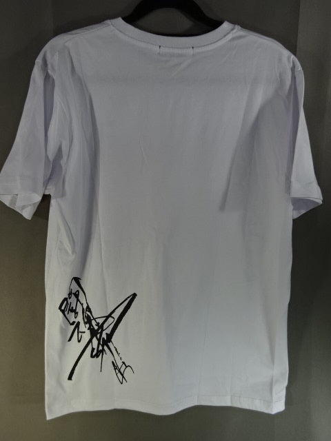Antonio Inoki × Shimamura T-Shirt (3) (White)