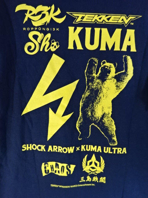 SHO×TEKKEN KUMA Tシャツ①(ブラック×イエロー)