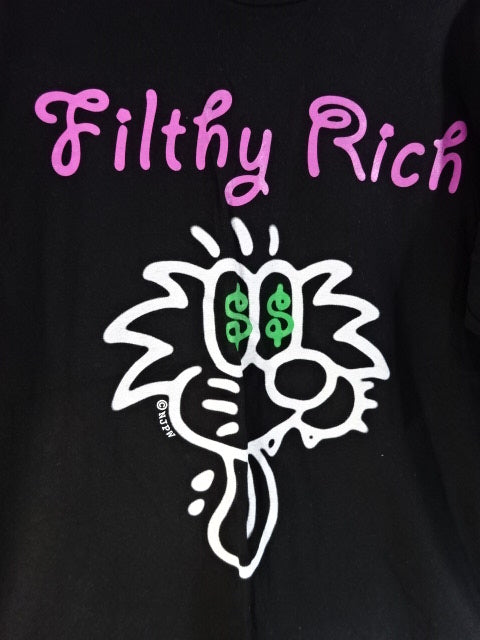 Kazuchika Okada  FILTHY RICH T-Shirt (1) (Black)