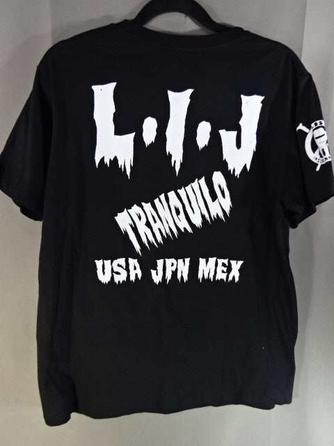 L.I.J. T-shirt (4) (Black× White)