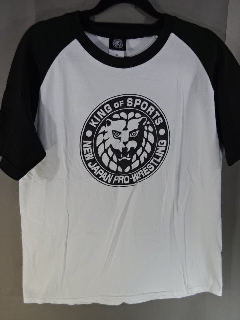 Lion Mark  Raglan T-shirt (1) (white×black)