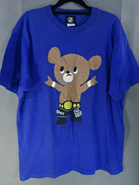 武藤敬司 武藤ベアー Tシャツ⑩(全日本プロレス / ブルー)