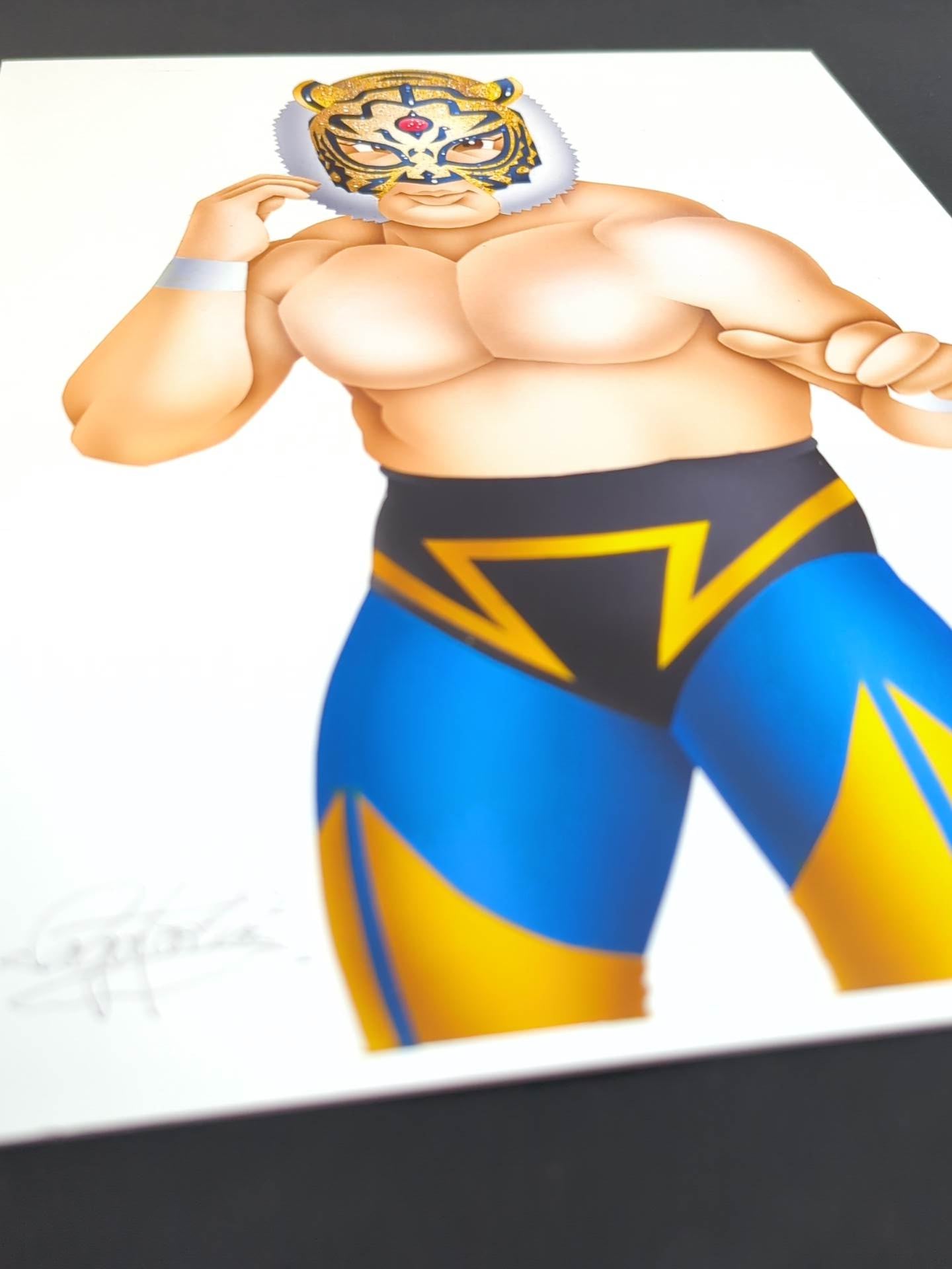 ★ Nagatoshi Sakai Original painting work ★ "Four-Dimensional Killing Method" The first tiger mask (Bulmeta Goat)