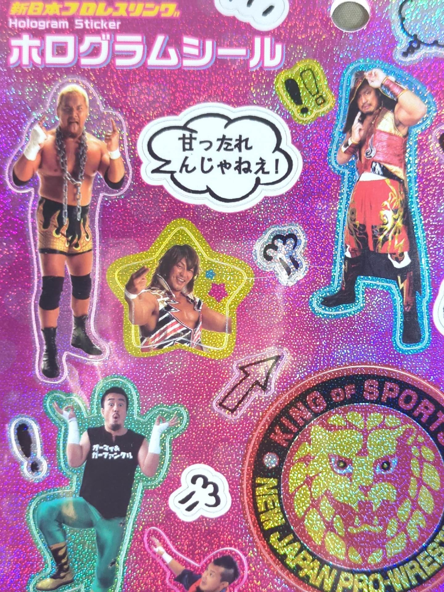 新日本プロレス「ときめき女子」ホログラムシール