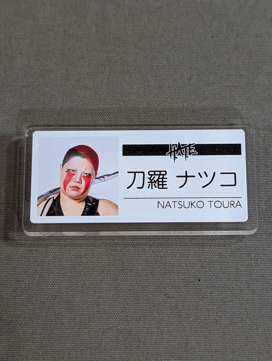 Natsuko Tora  Random Name Tag Style Badge