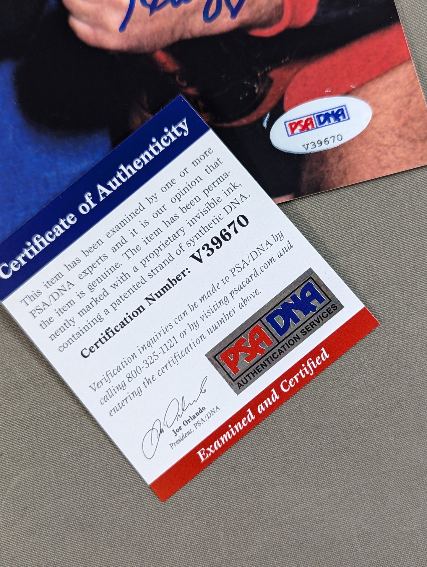 イワン・コロフ&クラッシャー・クルスチェフ 直筆Wサイン入り 大判写真