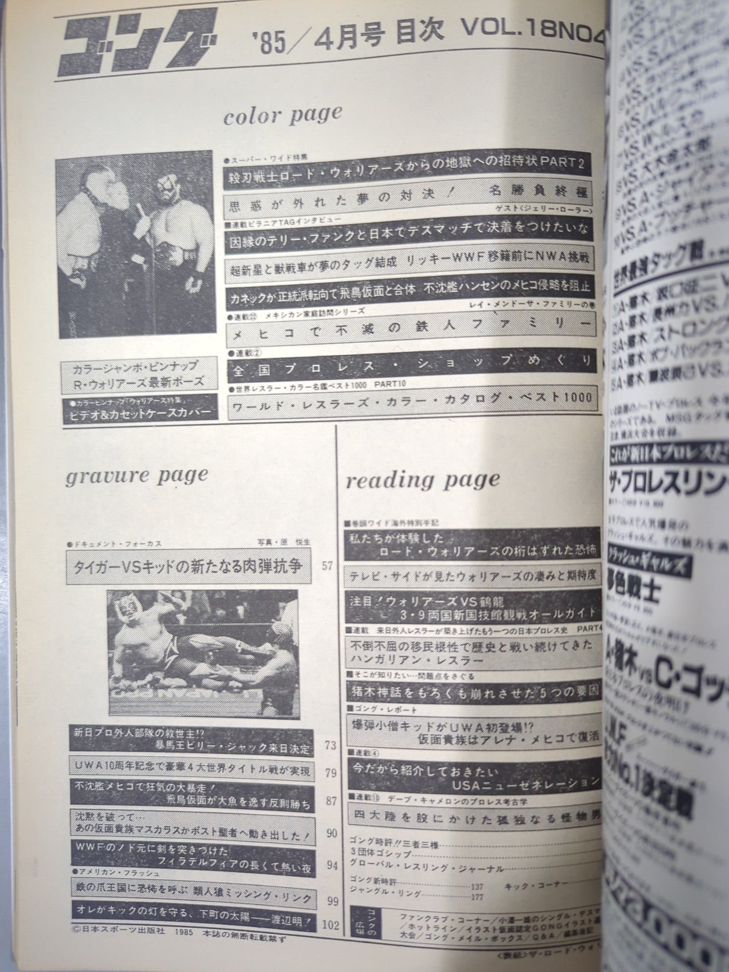 月刊ゴングVol.18 No.4