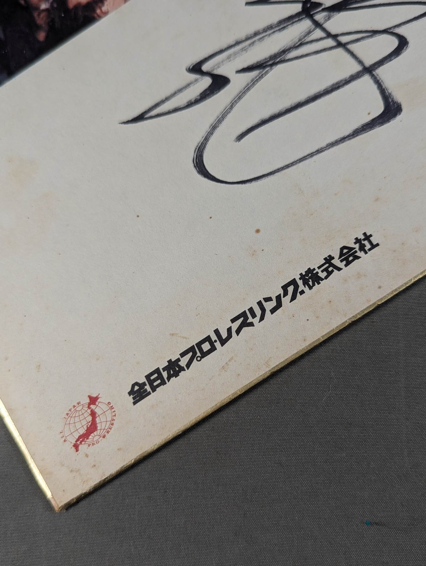 Tenryu Genichiro  ( All Japan Pro Wrestling  Exclusive Shikishi ( Autograph board ) )