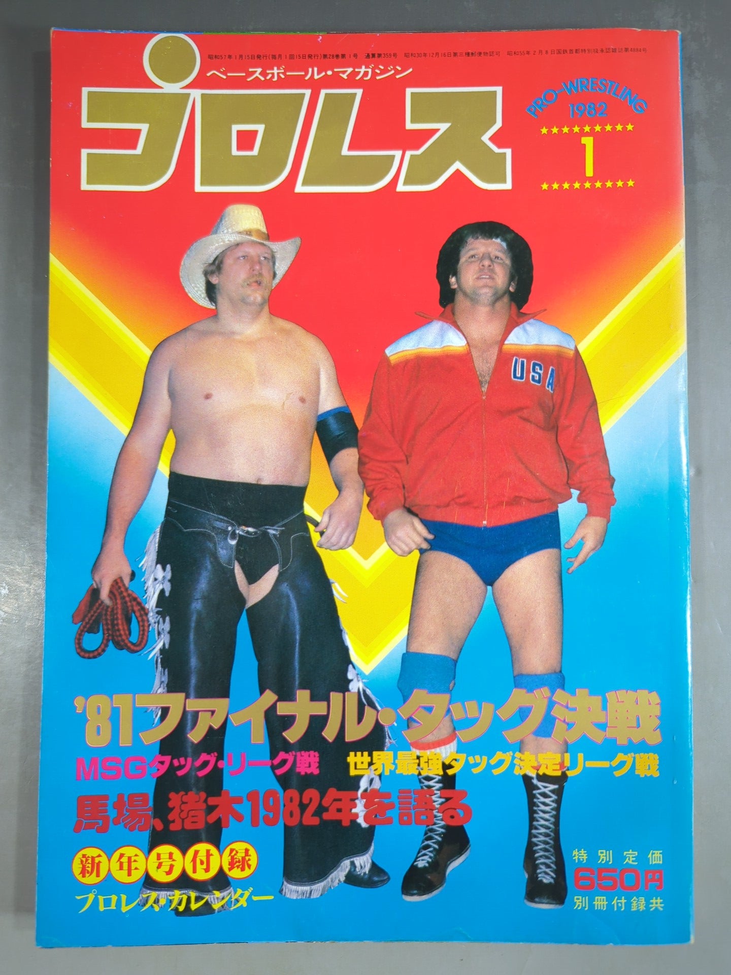 Monthly Pro Wrestling January 1982 issue